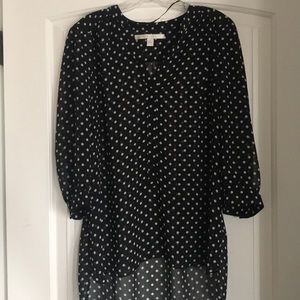 Black & white polka dot tunic